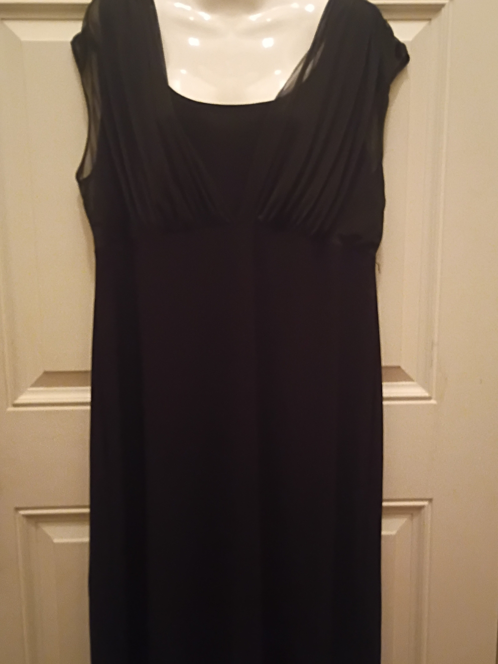 Jump Black Sheer-Yoke Sleep Chemise